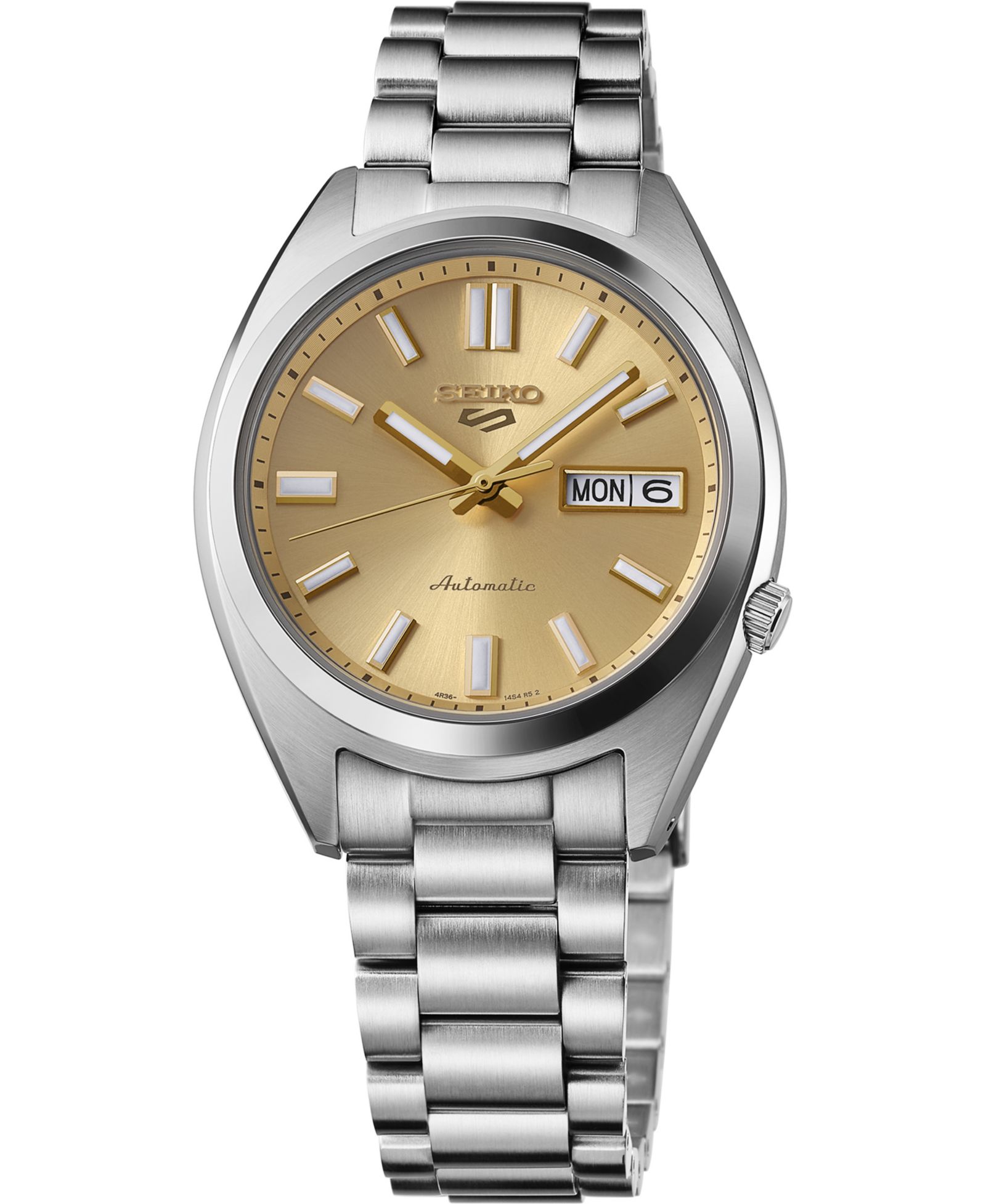 Seiko Men's 5 Sports Stainless Steel Automatic Bracelet Watch, 37.4mm