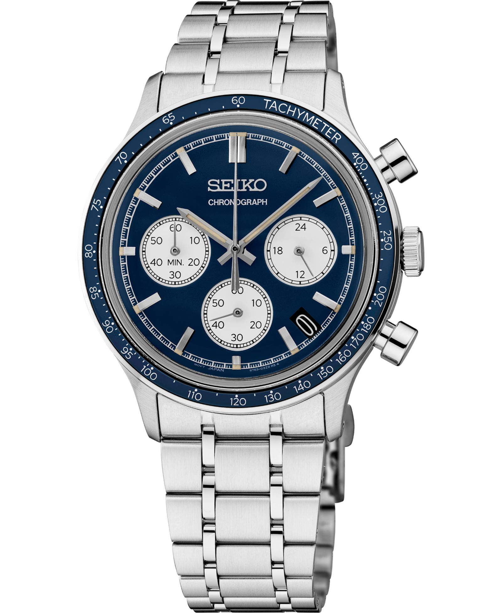 Мужские часы Seiko Essentials с браслетом из нержавеющей стали, серебристый цвет, 38.7mm