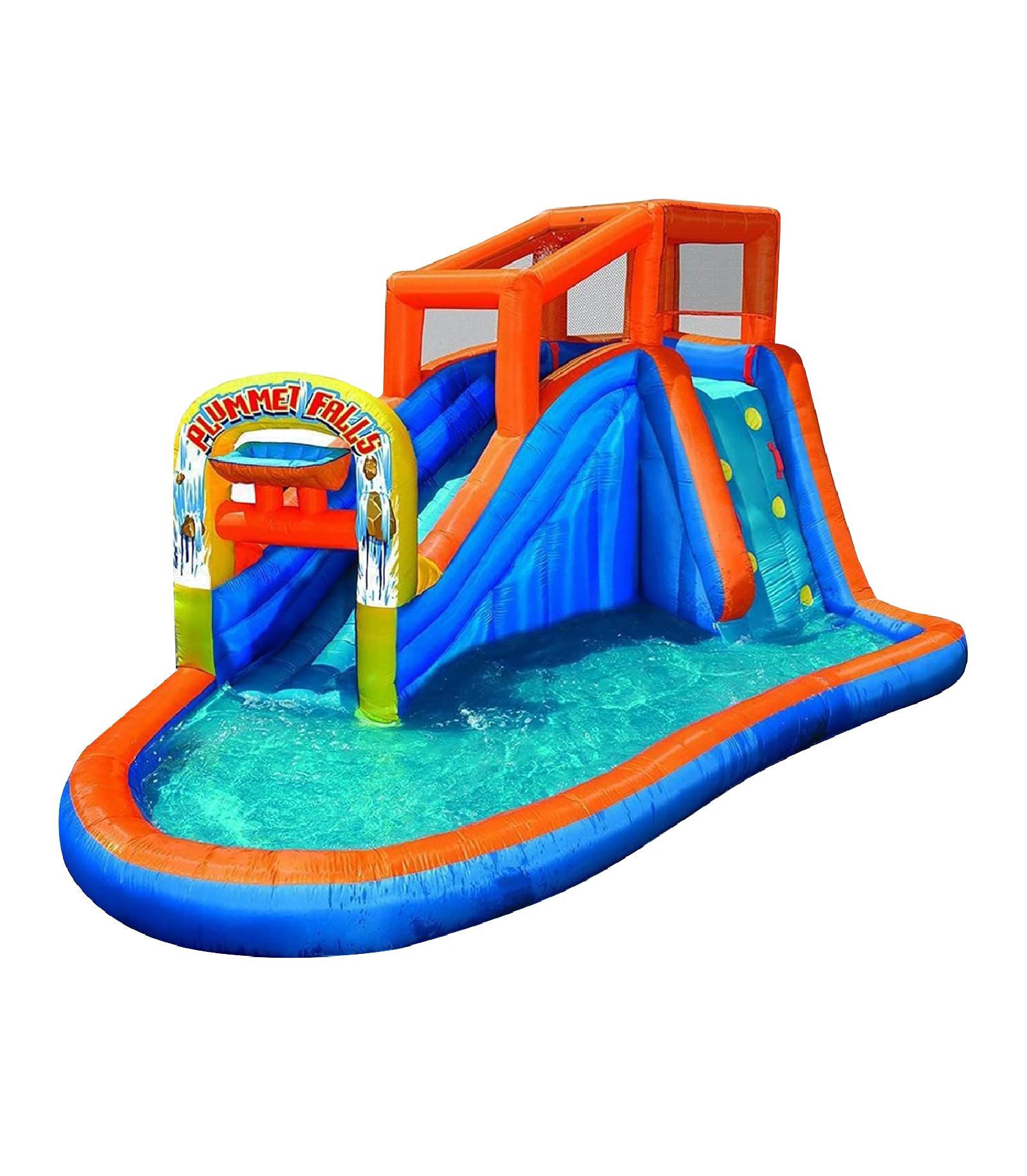 Детский надувной водный парк Banzai Plummet Falls Adventure Inflatable Outdoor Water Park Splash Pool