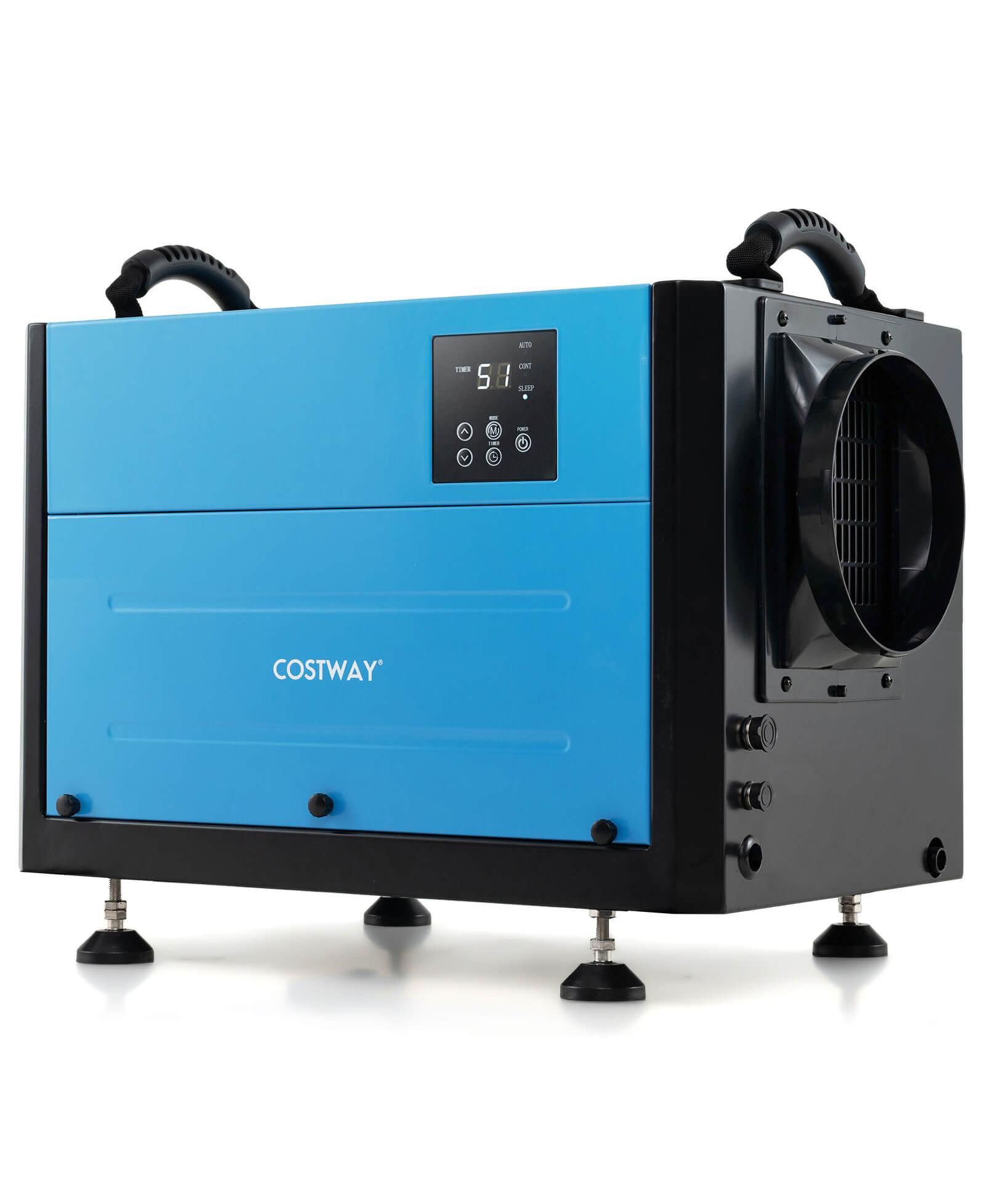 Осушитель воздуха Costway 124 Pint Commercial с 3 режимами и таймером 24H