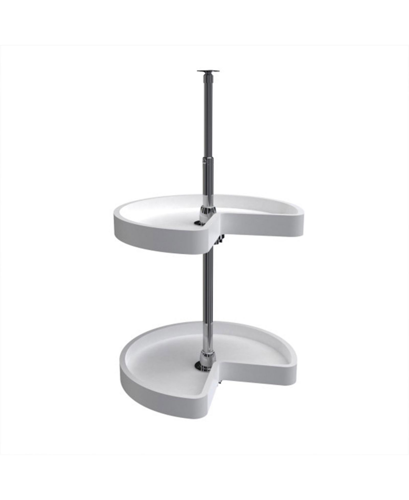 Rev-A-Shelf 18'' Kidney Lazy Susan Corner Wall Cabinet 2-Shelf, 6472-18-11-52
