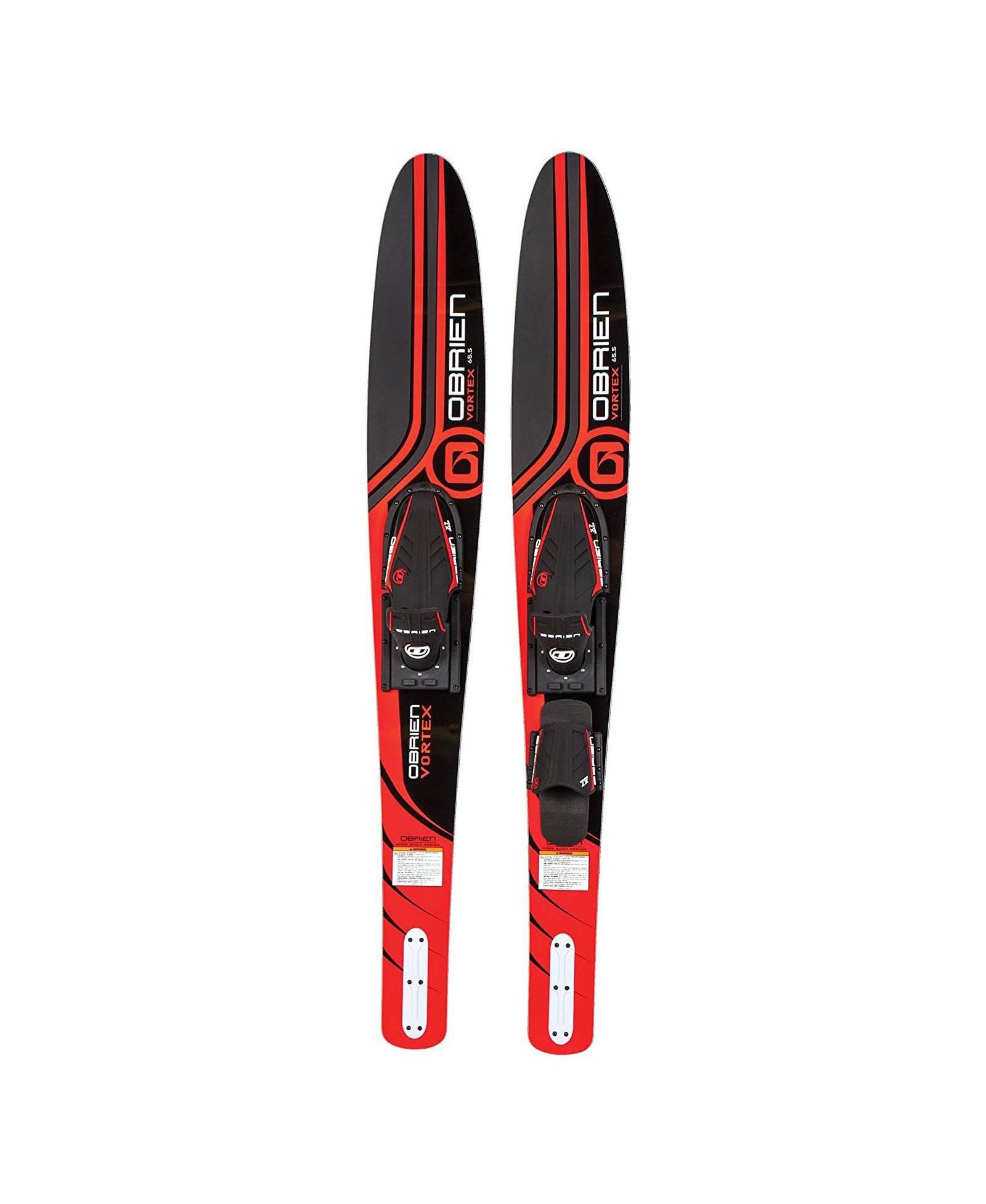 OBrien Vortex Combo 65,5 дюйма взрослые мужские размер 4,5-13 широкие водные лыжи, красные