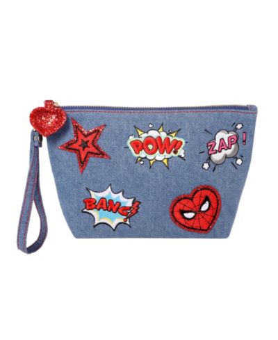 Косметический чехол Marvel SpiderMan Denim Patch с комиксным принтом