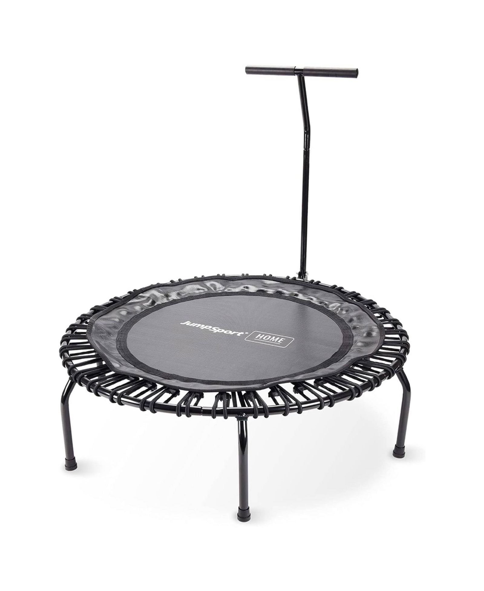 Домашний мини-батут JumpSport Round для фитнеса, черный