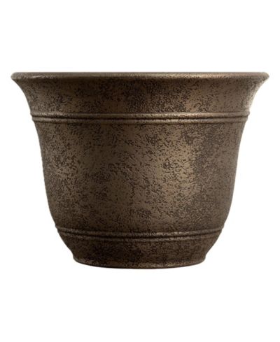 Круглый пластиковый горшок для растений Listo HC Companies 13-Inch Wide Sierra Planter