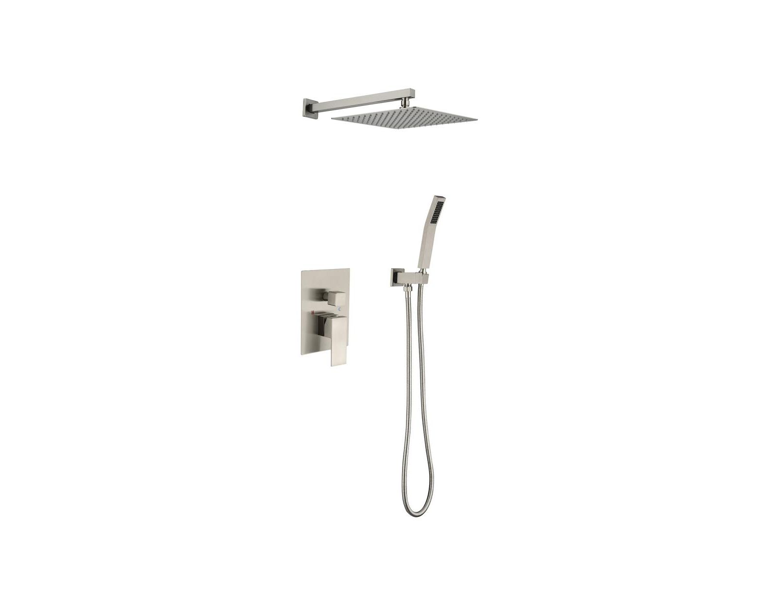 RAINSKEN 12" Rain Shower Head Systems Wall Mounted Shower