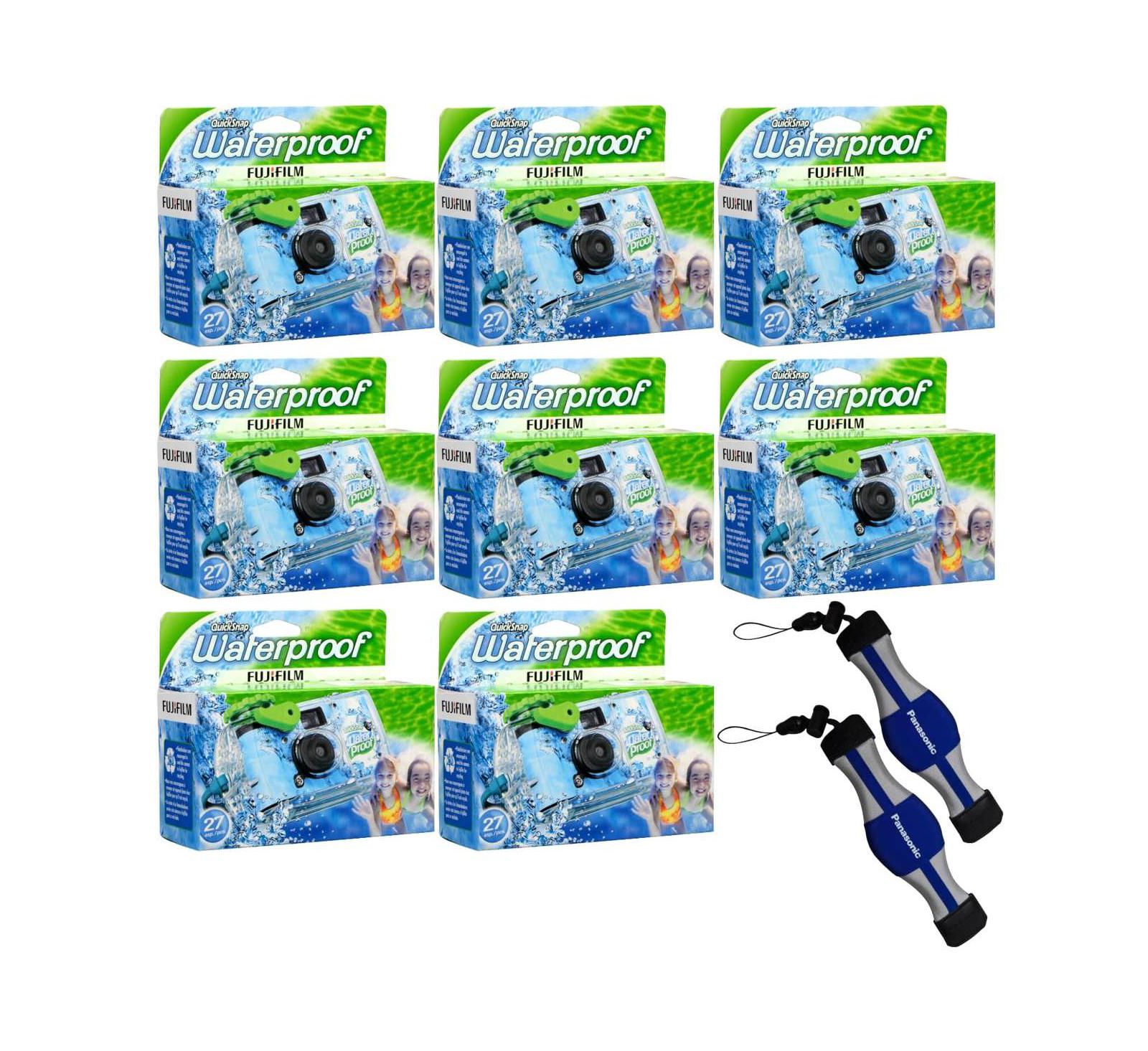 Fujifilm 8x QuickSnap 800 Waterproof 35mm Disposable Camera, Bundle w/Strap