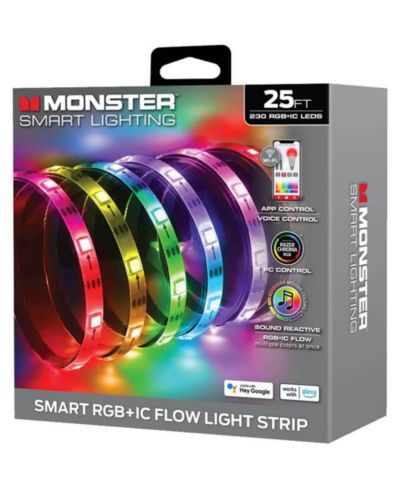 Monster светодиодная лента Monster 25 Ft. Sound Reactive Color Flow с Razer Chroma Smart Sync