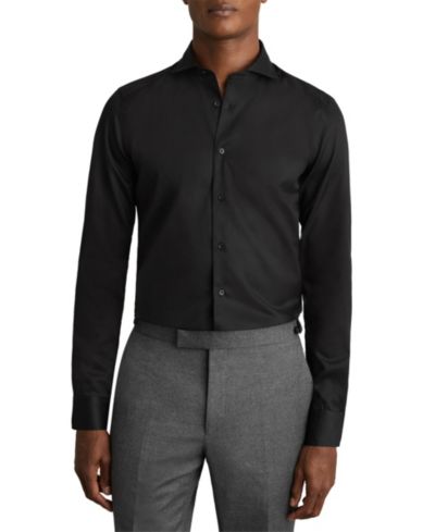 Мужская рубашка REISS Storm Slim Fit из хлопка