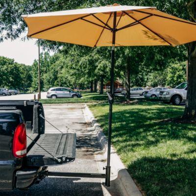 Camco Durable Alloy Steel Hitch Mount Umbrella Holder for Shaded Outdoor Events
