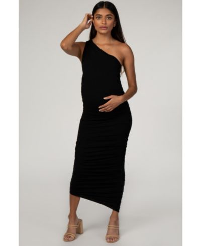 Женское платье Pinkblush Black Ruched One Shoulder Dress