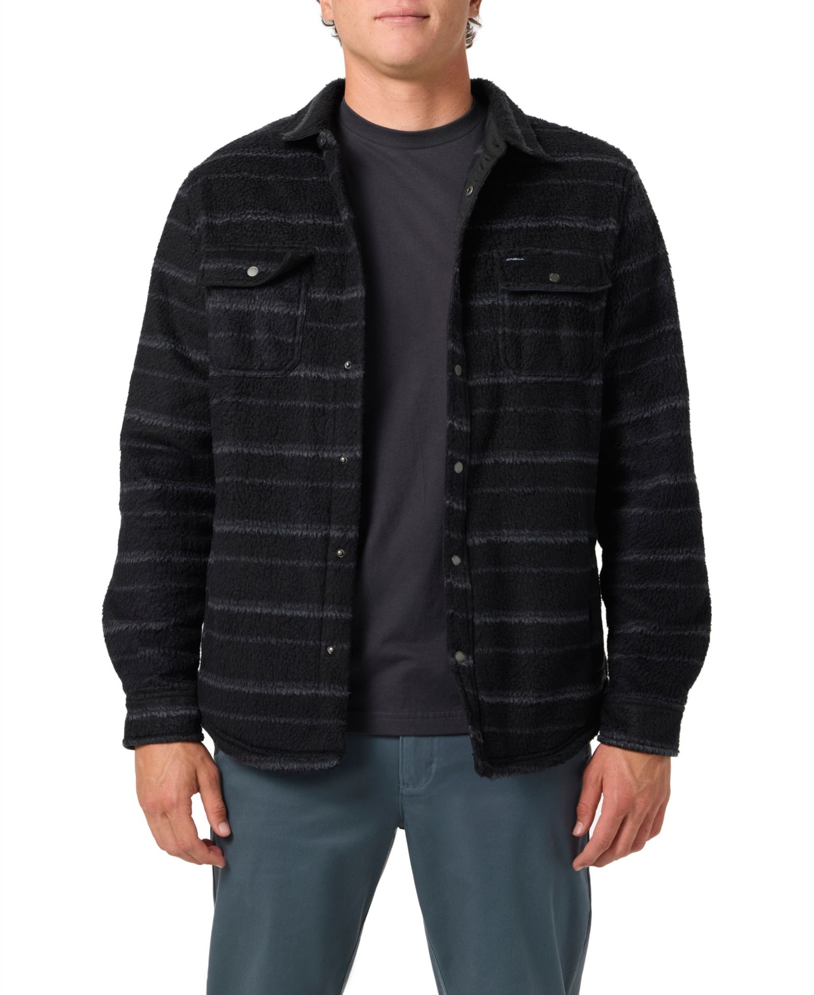 O'Neill Men's Glacier High Pile Button-Up Overshirt