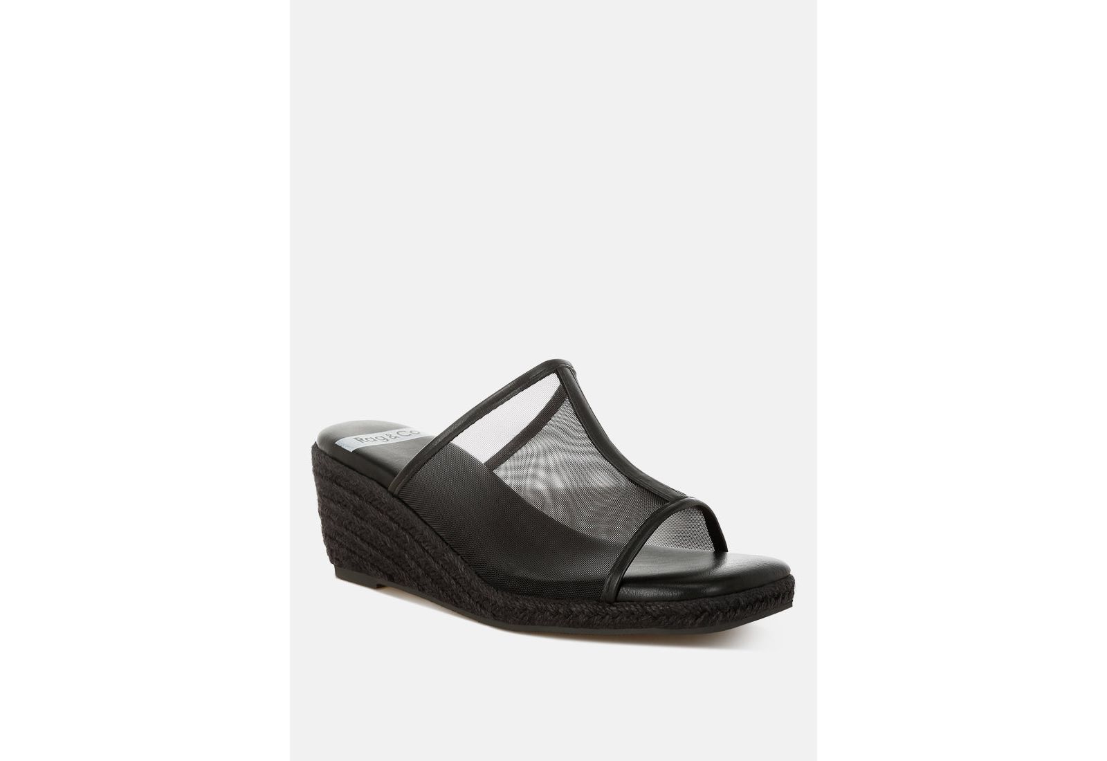 Rag and Co Womens Seraphine Breathable Mesh Slip-On Wedges