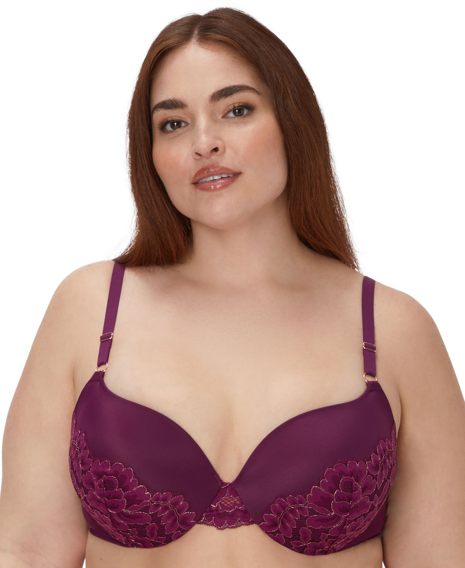 Maidenform Love the Lift кружевной push-up бюстгальтер, розовое золото DM9900