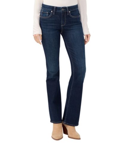 Silver Jeans Co. Women's Suki Mid Rise Curvy Fit Bootcut Jeans