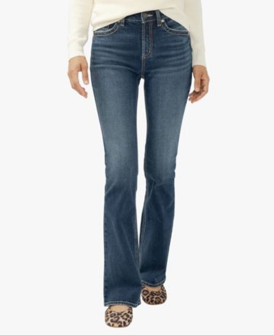Silver Jeans Co. Women's Avery High Rise Curvy Fit Bootcut Jeans
