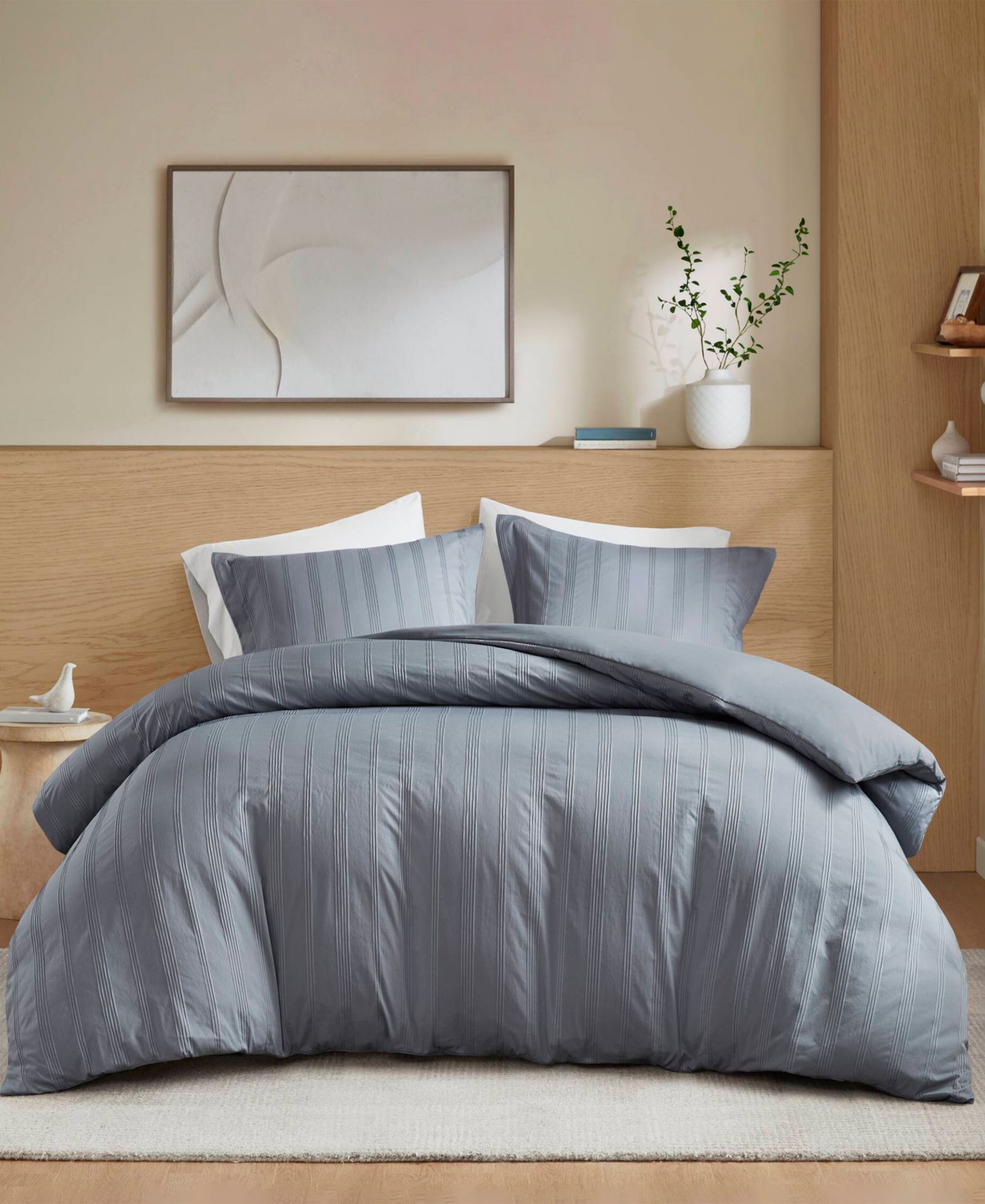 510 Design Logan Woven Striped 3-Pc. Duvet Cover Set, California King