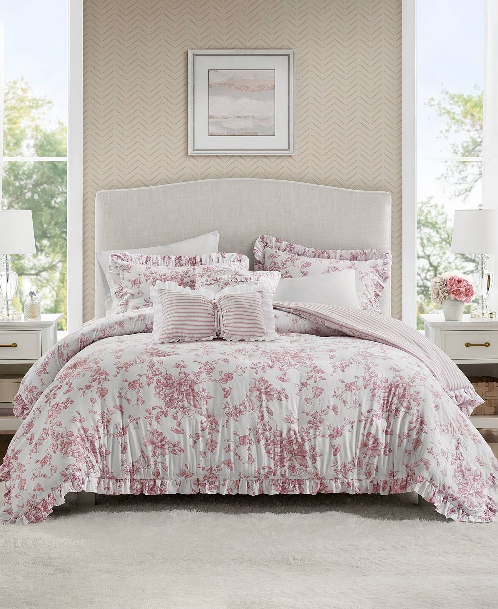 Madison Park Essentials Adele Reversible 4-Piece Comforter Set, Twin/Twin XL