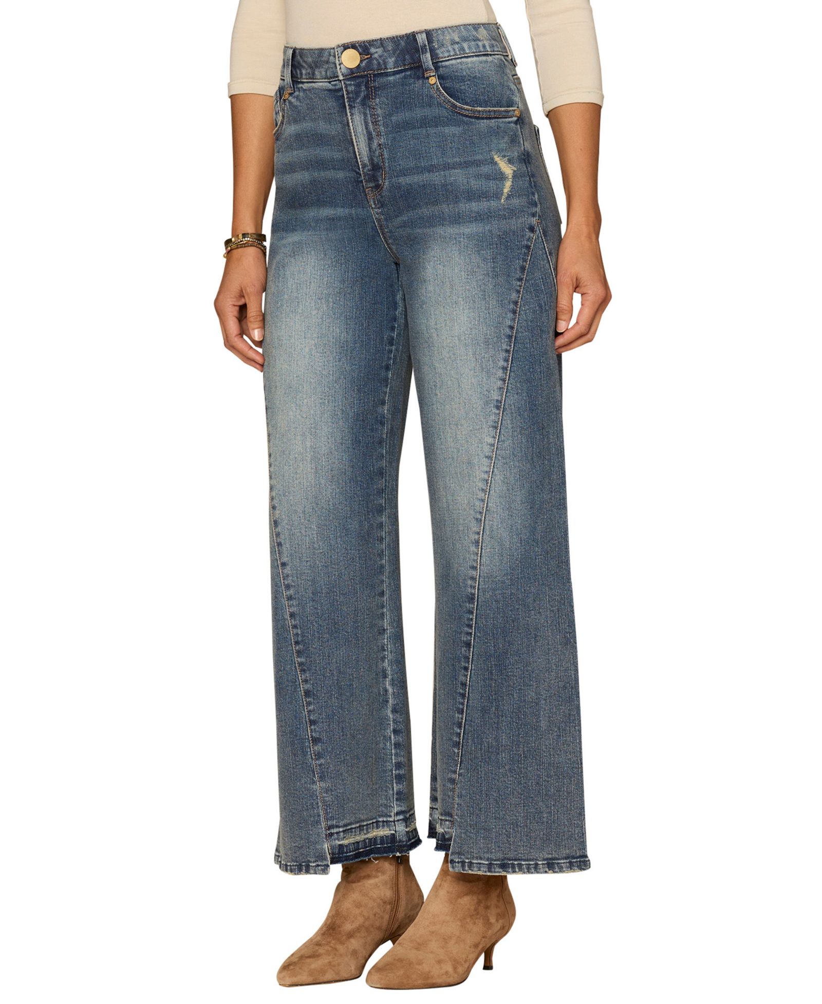 Democracy Women's Skyrise Wide-Leg Jeans