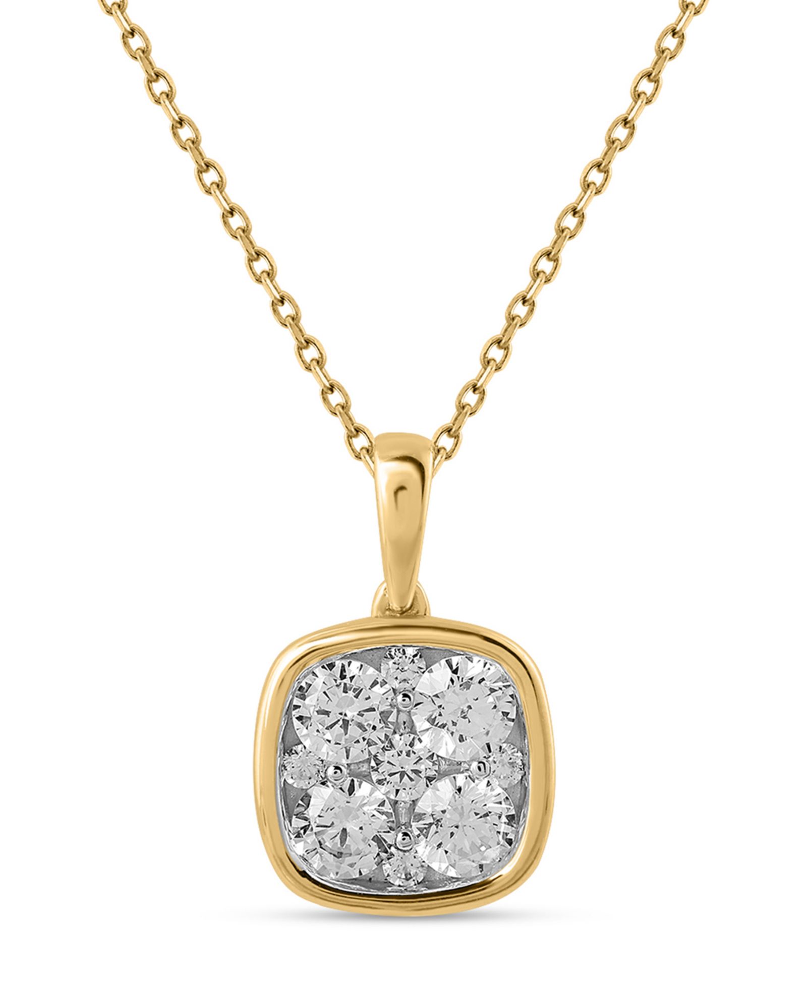 Подвеска Macy's с бриллиантом в 14k Yellow Gold
