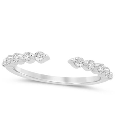 Кольцо с бриллиантами Macy's (1/3 ct. t.w.) в белом золоте 14K
