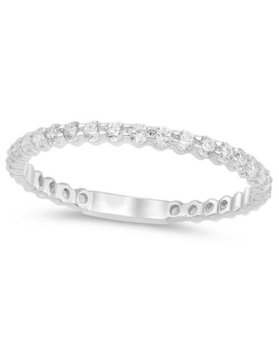 Macy's Кольцо с бриллиантом (1/2 ct. t.w.) в белом золоте 14K