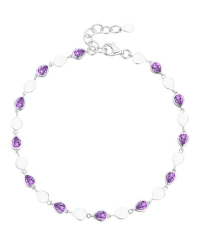 Браслет Luna из стерлингового серебра с голубым топазом (2-1/5 ct. t.w.)