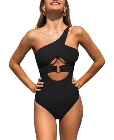 Женский слитный купальник Cupshe Alluring One-Shoulder with Cutouts