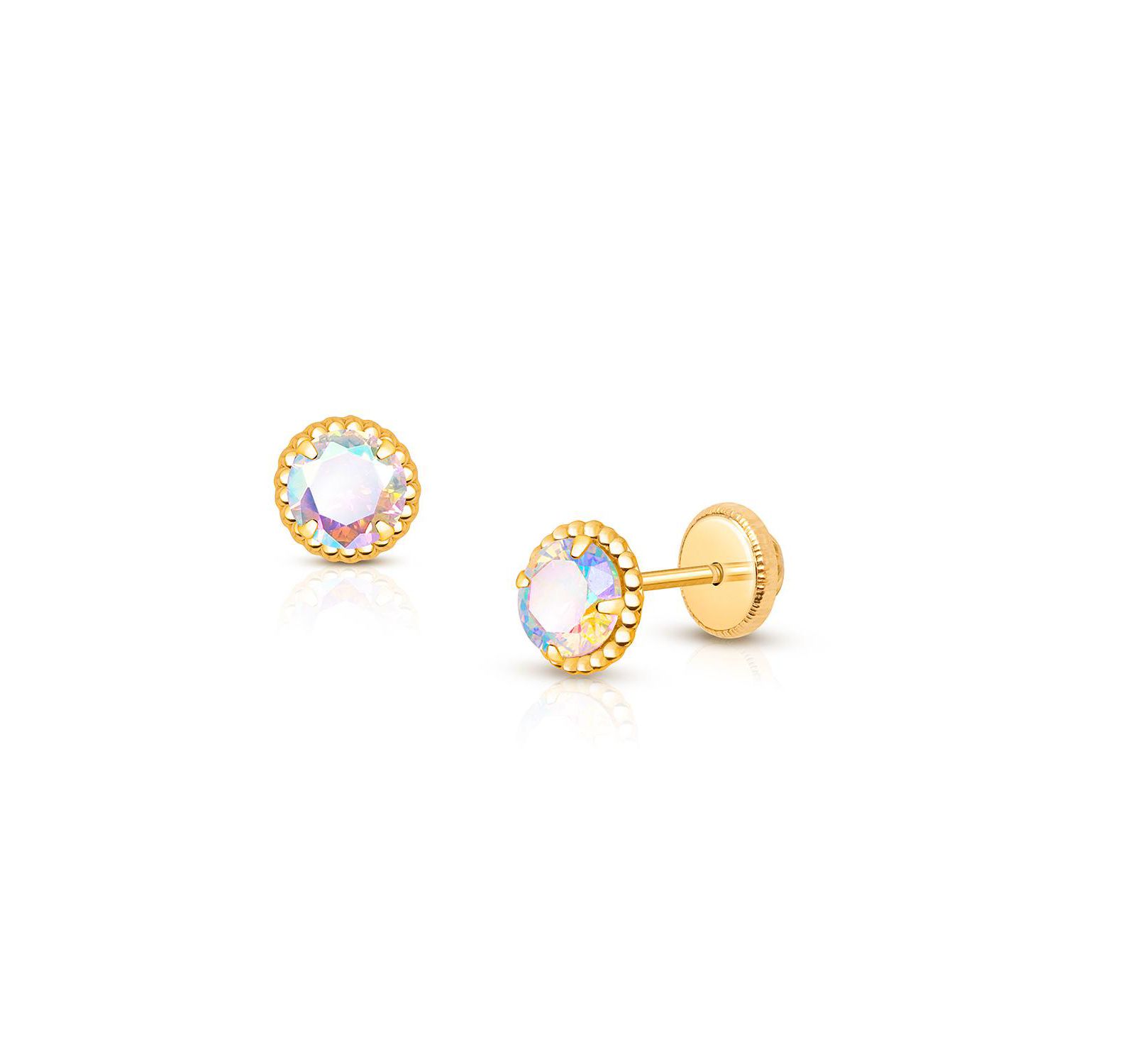 Серьги-гвоздики Tiny Blessings 14K Gold Enchanted Light