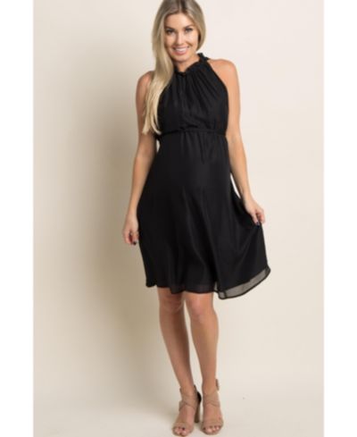 Pinkblush Женское шифоновое платье с высоким воротником