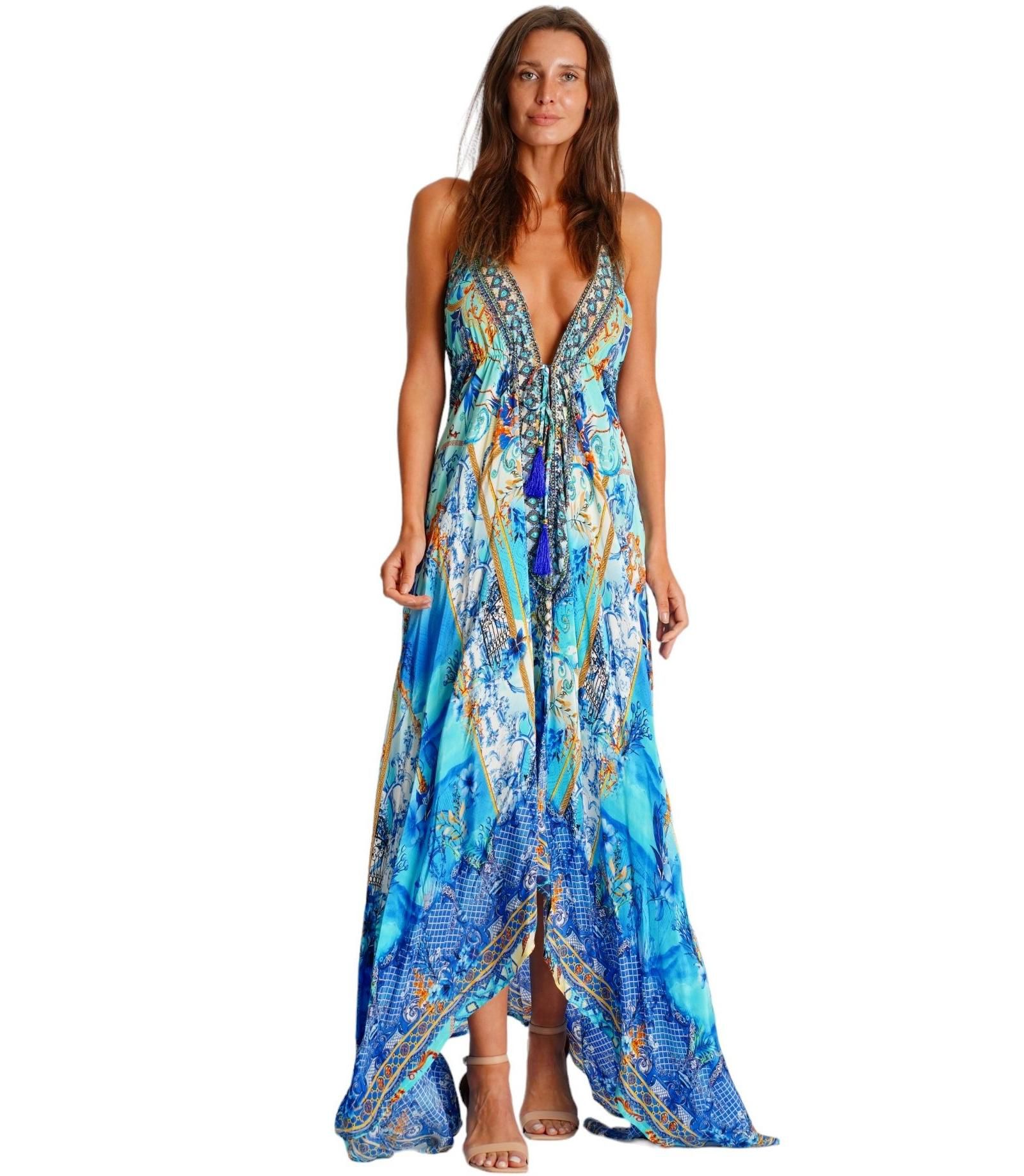Женское платье La Moda Clothing Maxi halterneck