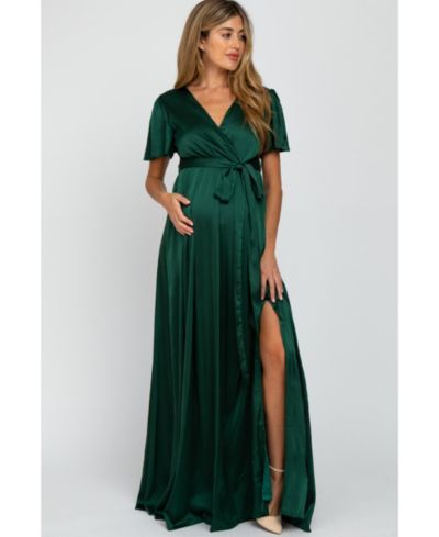 Женское платье-макси Pinkblush Women's Side Slit Satin