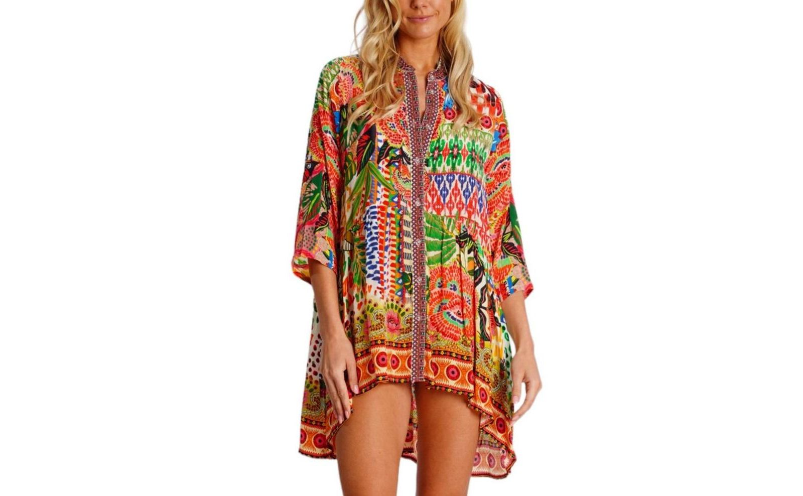 Платье La Moda Clothing Women's Short Asymmetrical V-Neck