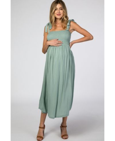 Женское платье Pinkblush Navy Blue Smocked Tie Strap Midi