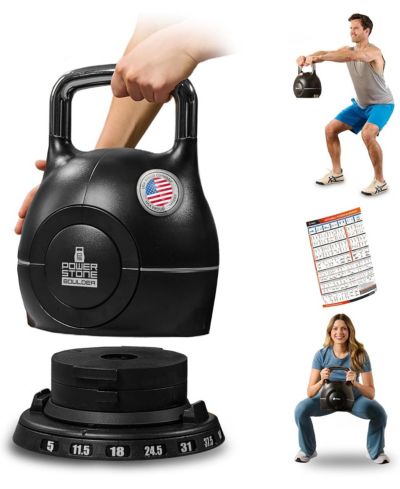 Lifepro Adjustable Kettlebell Weight Set – 22.5 lb 7-in-1 Quick-Select Strength Training Kettlebell, Compact Space-Saving Home Gym Design