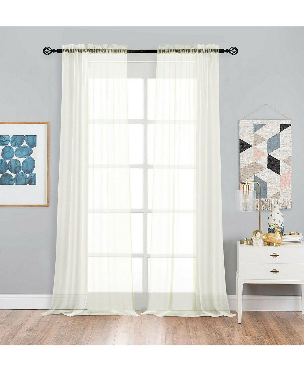 Занавески Kate Aurora Designer Sheer Voile для маленьких окон