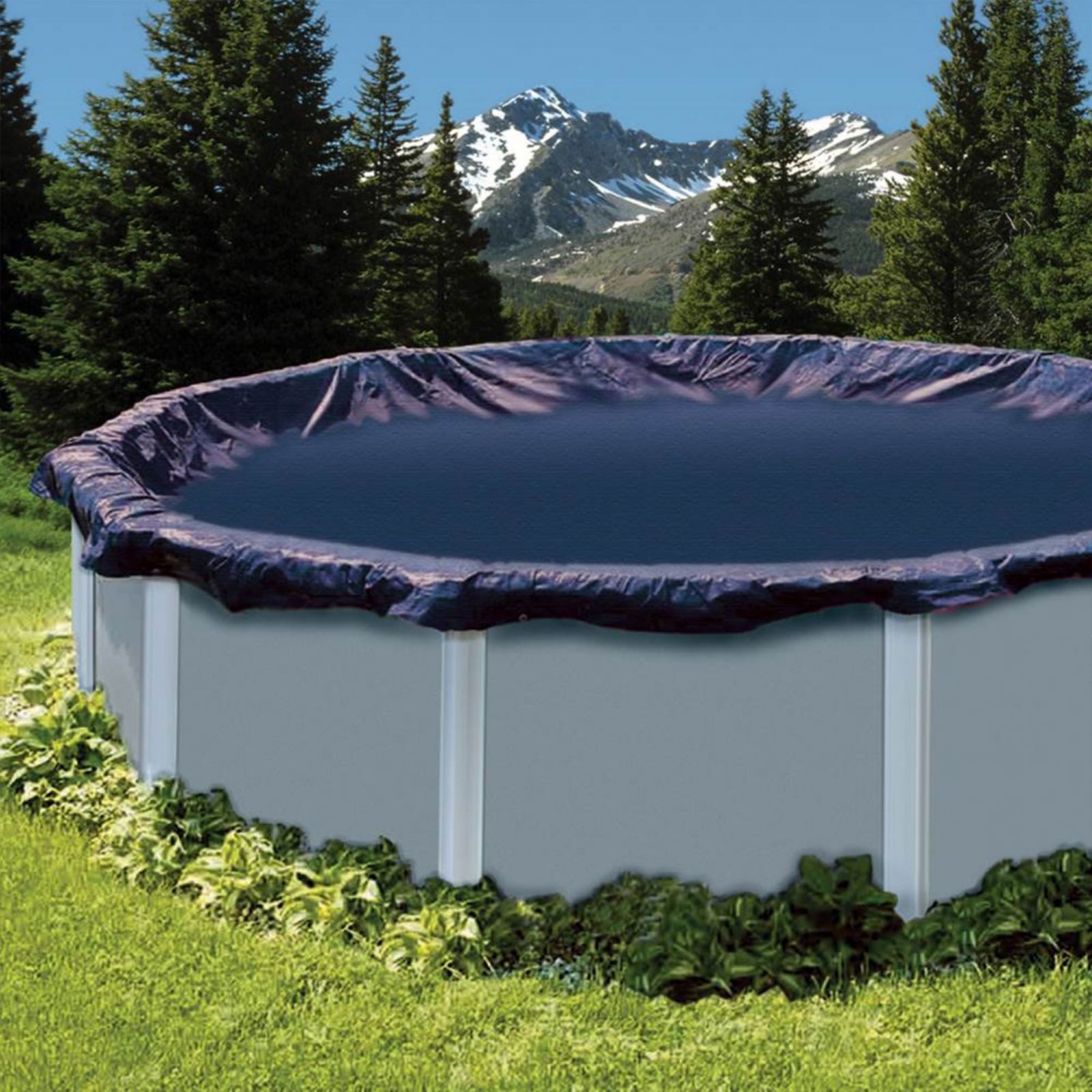 Swimline 28' Round Above Ground Swimming Pool Leaf Net Cover for Winter Cover