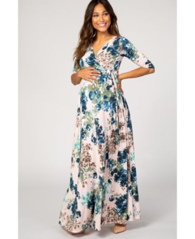 Женское розовое цветочное платье Pinkblush Sash Tie Maternity/Nursing