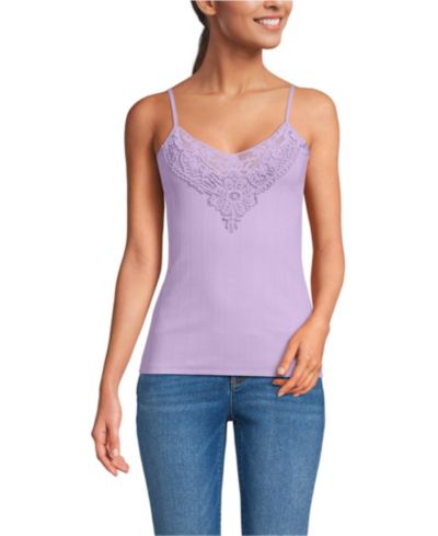 Женский топ Lands' End Lace Trim Cami