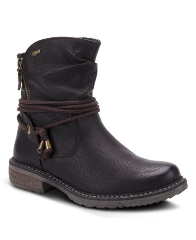 Spring Step Kathie Women's Mid Heel Boot with Water-Resistant Finish