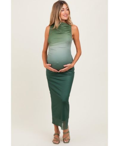 Женское миди-платье Pinkblush Forest Green Ombre Mesh
