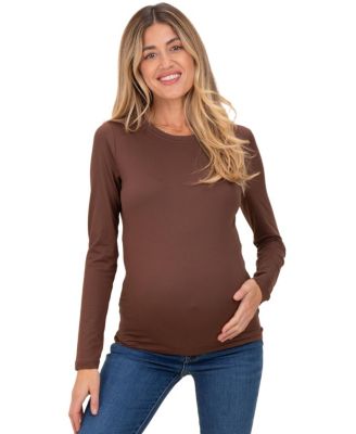 Pinkblush Women's Maternity Basic Long Sleeve Top