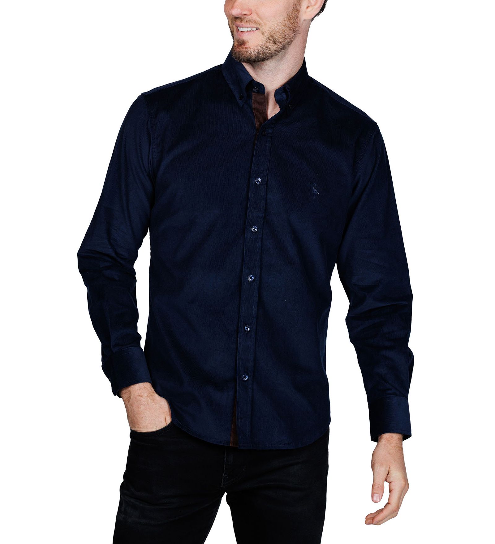 Tailorbyrd Men's Fine Wale Corduroy Shirt