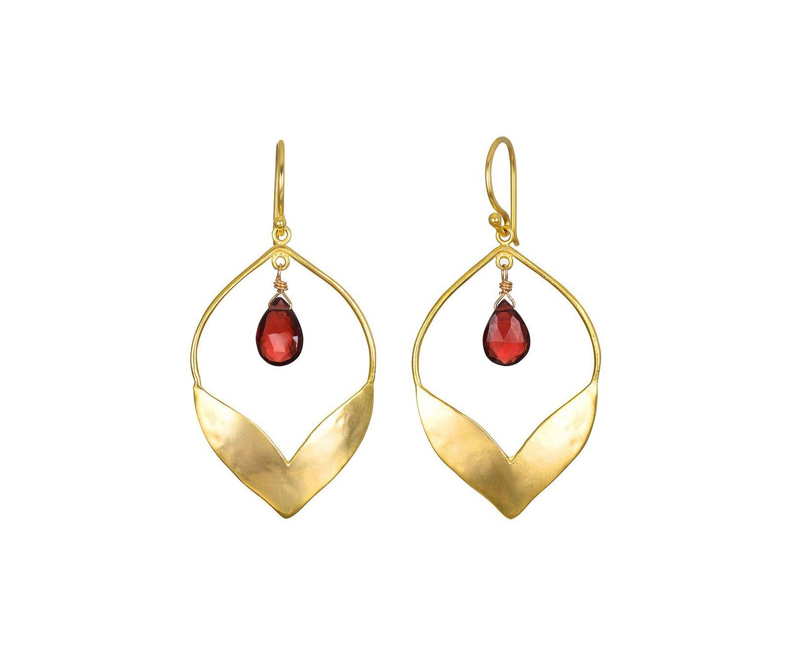 Infinite Possibilities серьги Garnet Lotus