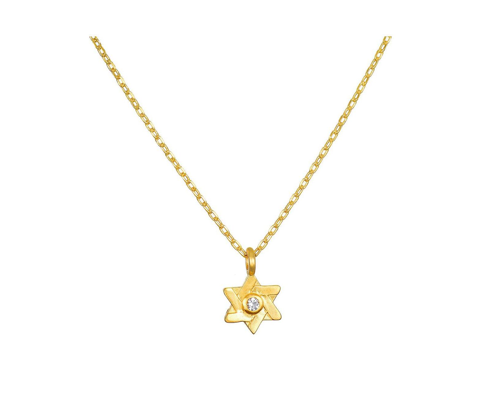 Guiding Faith Ожерелье Star of David Topaz