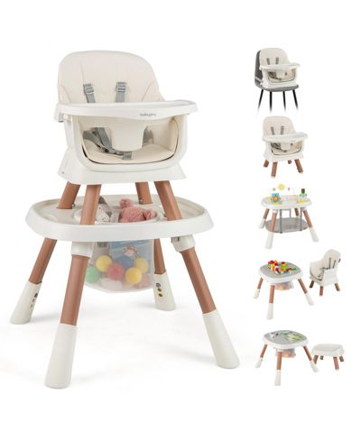 Gymax 16-in-1 Baby High Chair w/ Activity Center Booster Seat Building Block Table