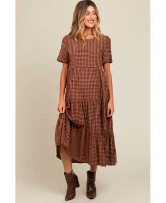 Женское миди-платье в клетку Pinkblush Gingham