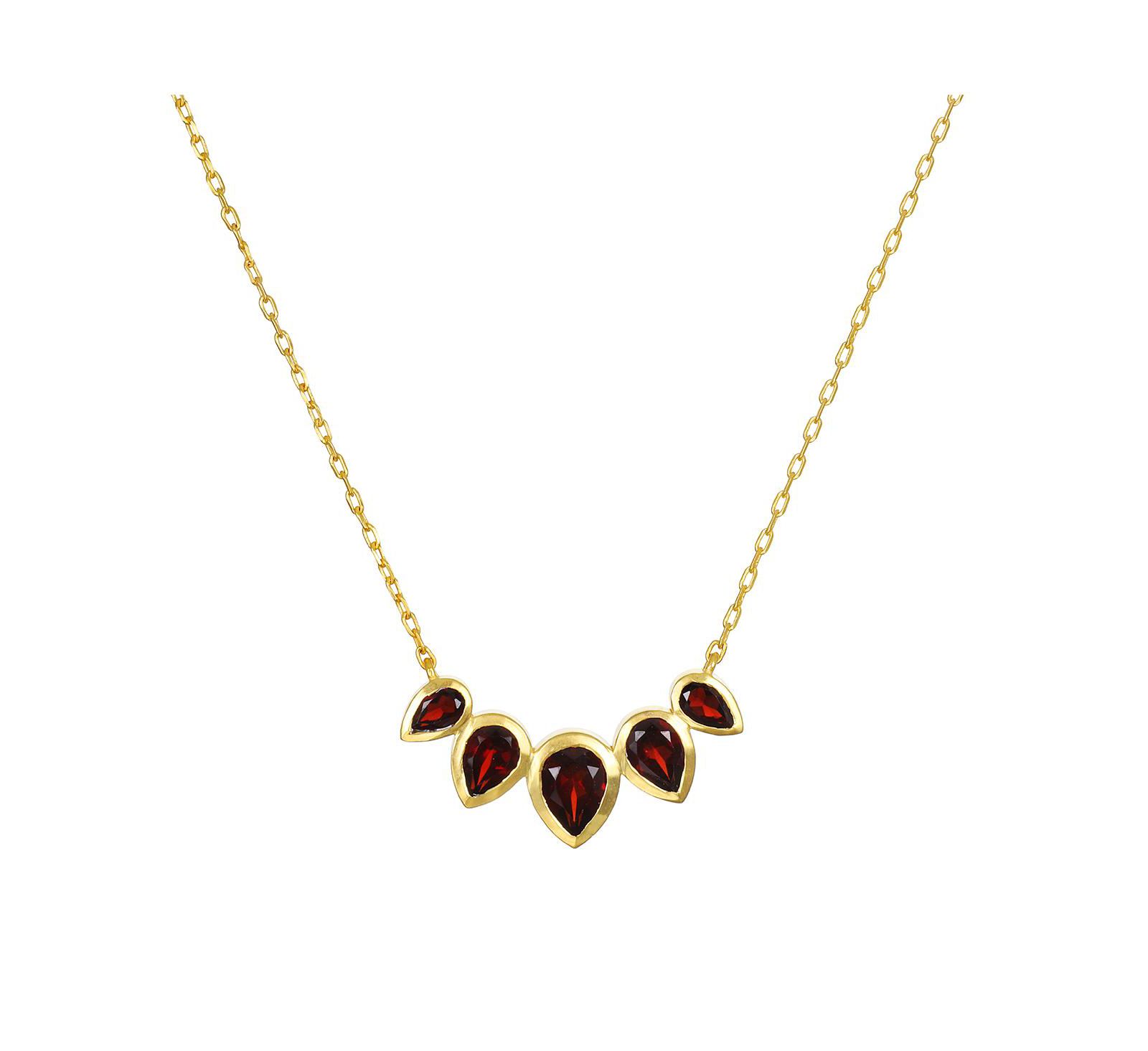 Ожерелье Ignite Strength Garnet Petal