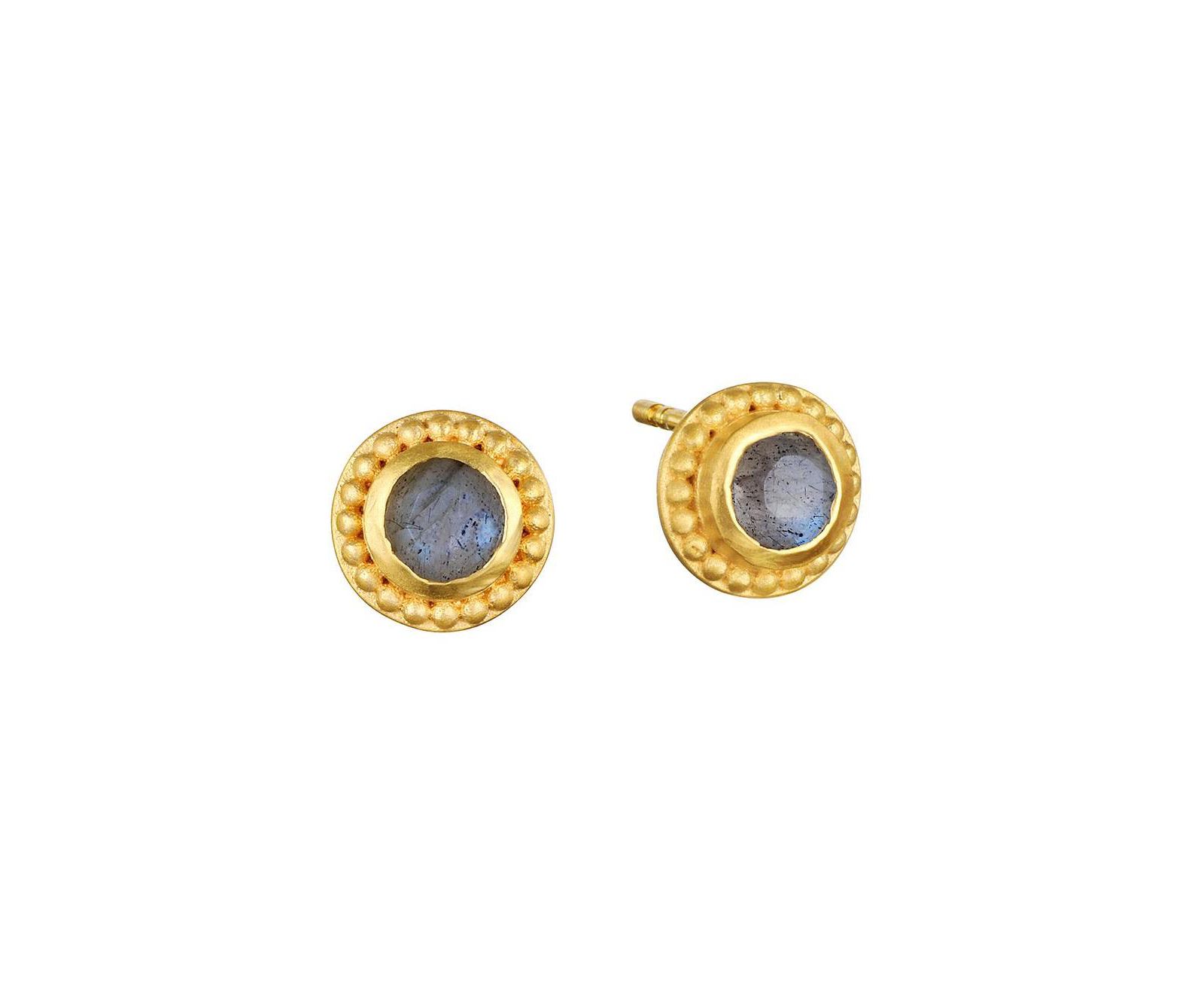 Серьги-гвоздики Satya Jewelry Tap Into Intuition с лабрадоритом