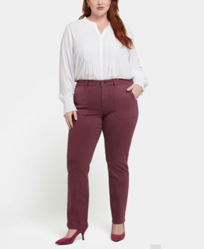 Женские джинсы NYDJ Plus Size Marilyn Straight Leg Denim